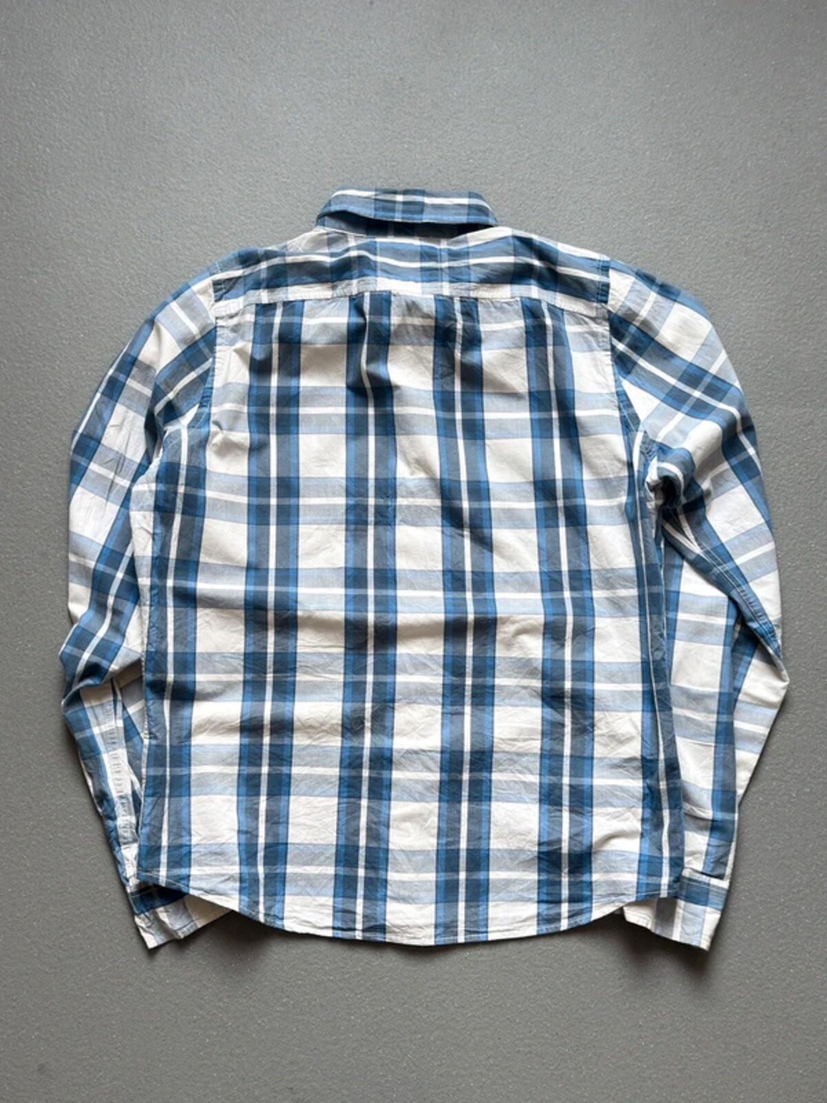 Hollister Y2K Check Blue Shirt XL Mens