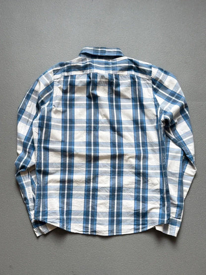 Hollister Y2K Check Blue Shirt XL Mens