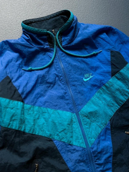 Nike 90s Windbreaker Track Jacket Medium Vintage Mens