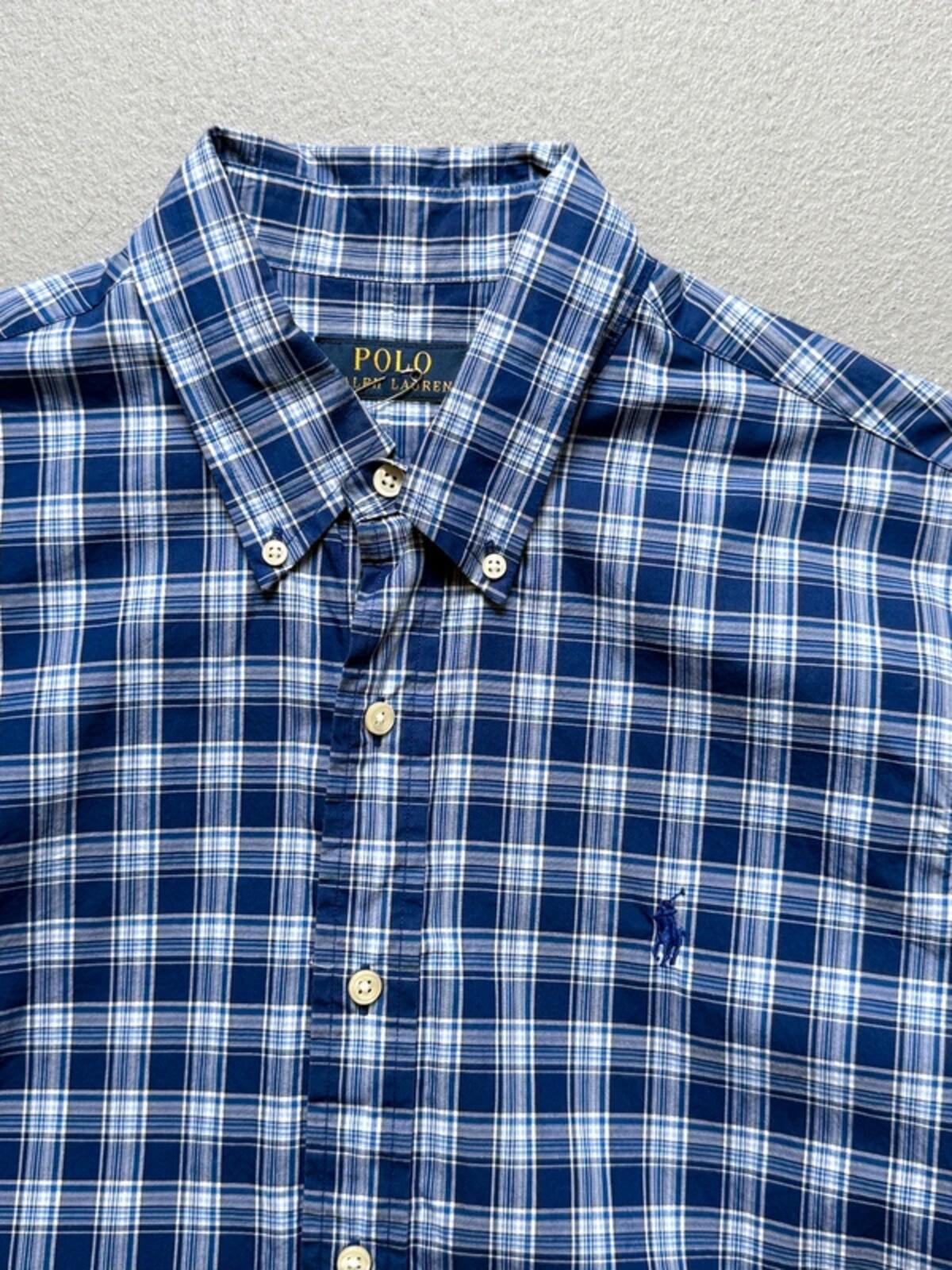 Polo Ralph Lauren Blue Check Shirt Medium