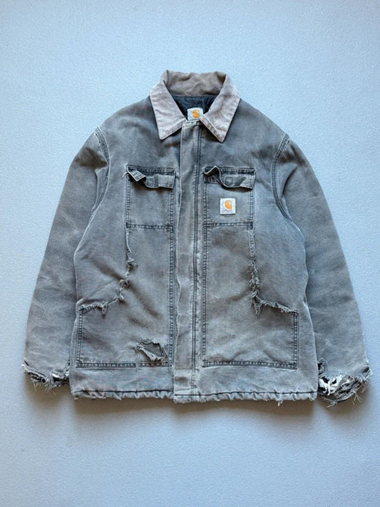 Carhartt C26 Vintage Work Jacket XL Thrashed Cement Grey