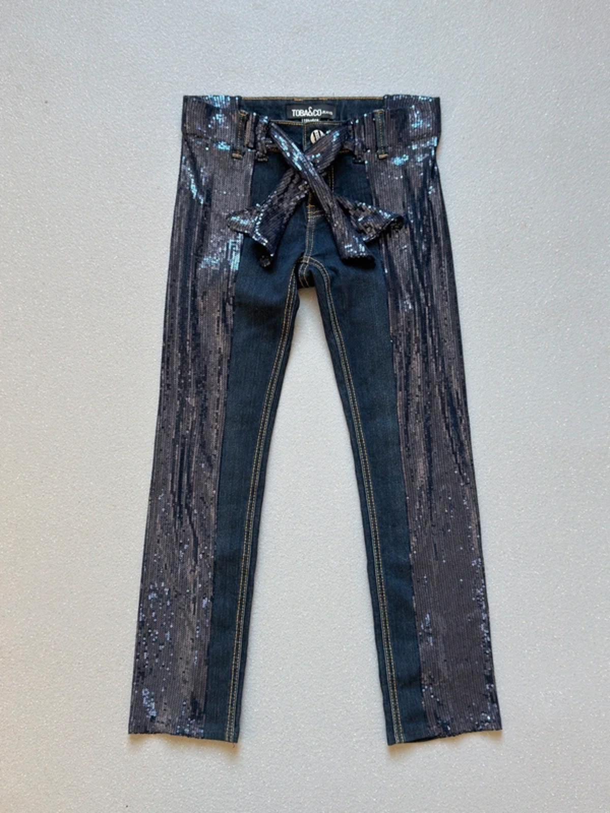 Y2K Low Rise Sequin Jeans 28” Size 8