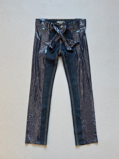 Y2K Low Rise Sequin Jeans 28” Size 8