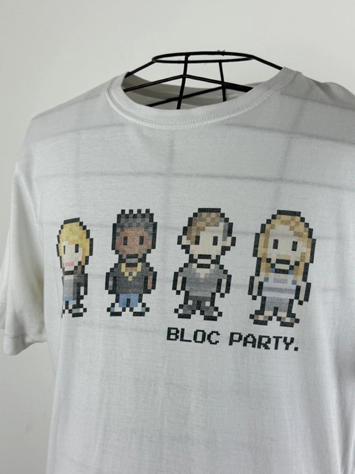 Bloc Party Band T Shirt Large Y2K Indie Vintage Rare