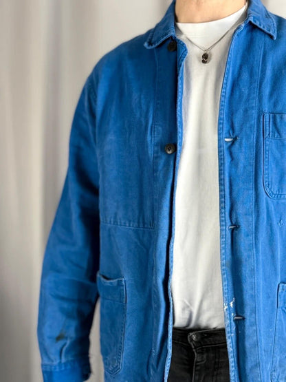 70s French Work Jacket Distressed Medium