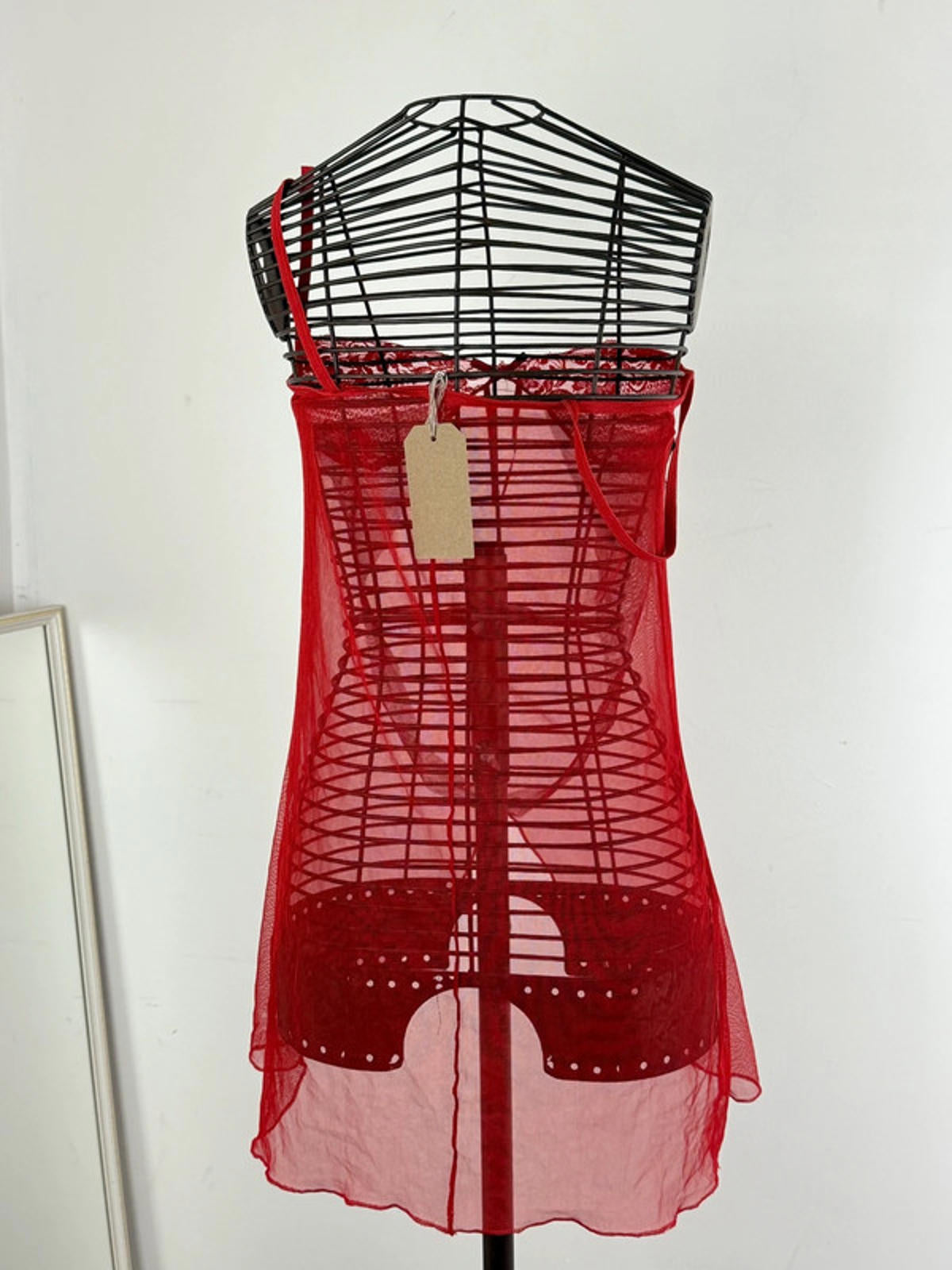 Sheer Mini Dress Y2K Sexy Lingerie Small