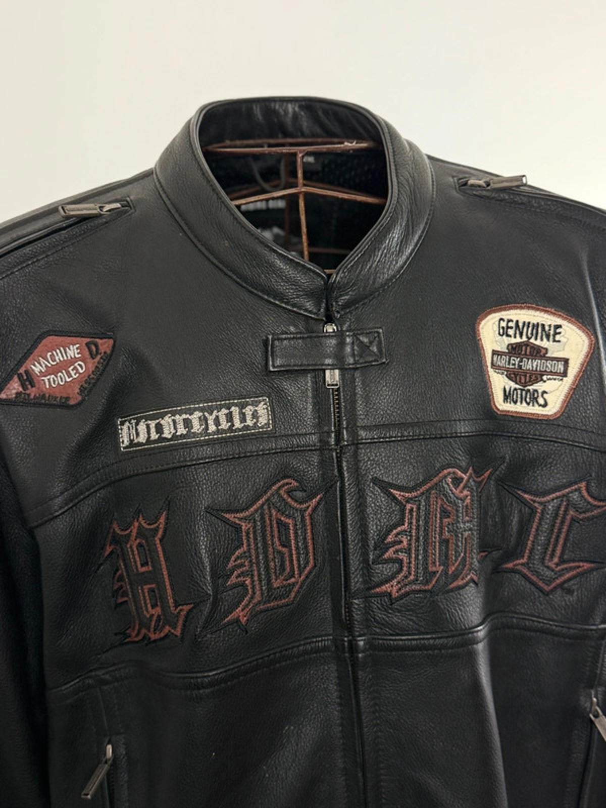 Harley Davidson Leather Biker Jacket XXL