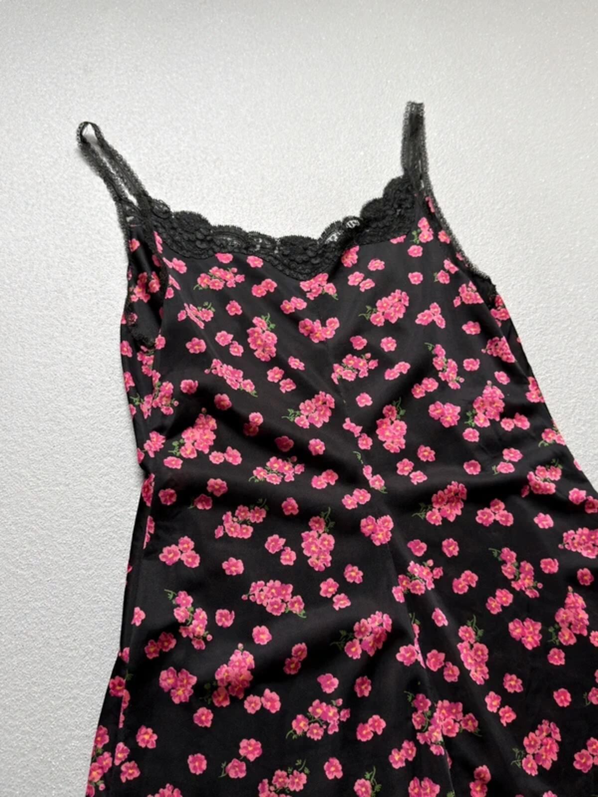 Y2K Floral Slip Dress Small 8/10