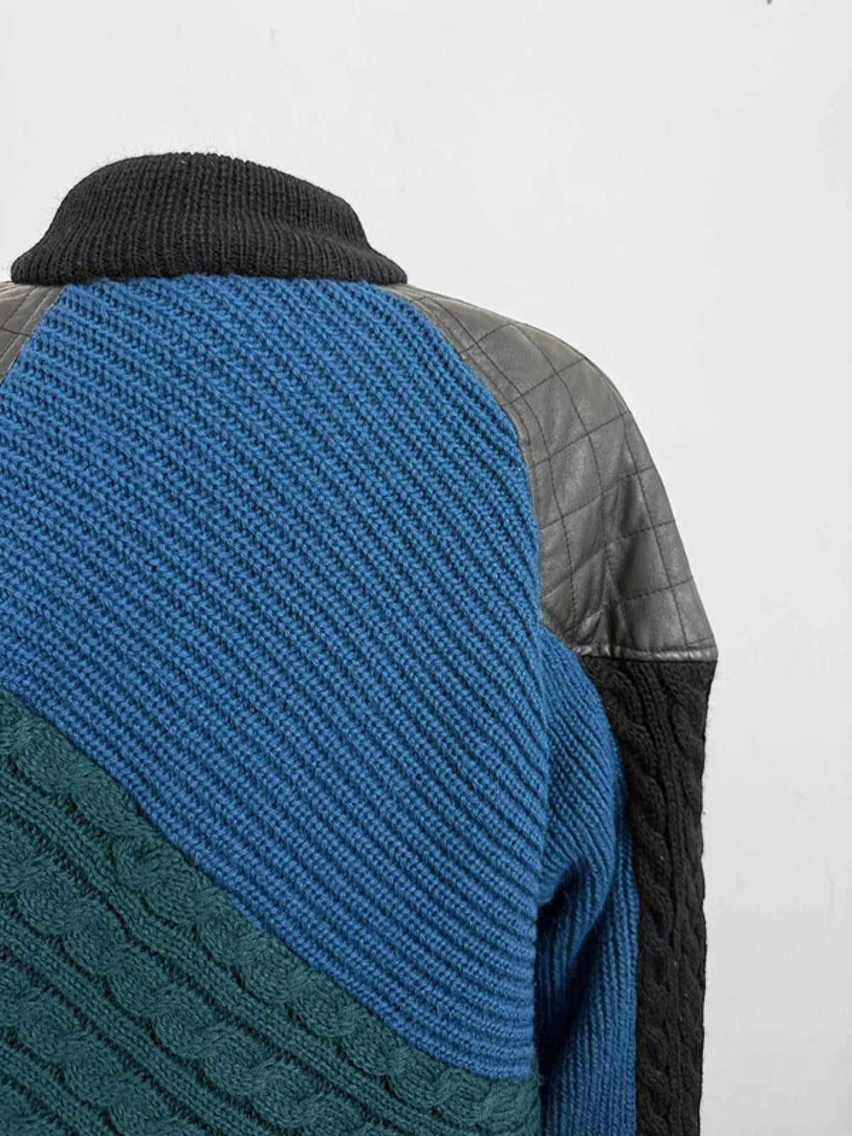 80s Bomber Jacket Knitted Vintage XL