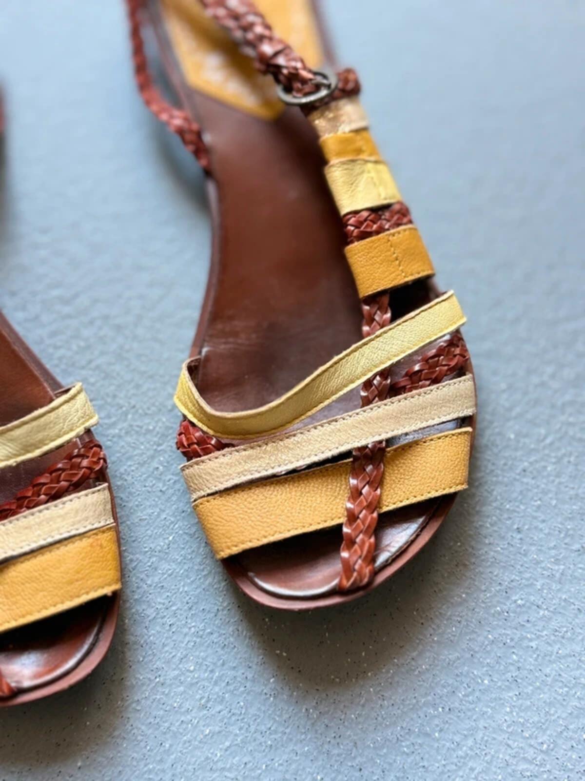 Miss Sixty Y2K Plaited Strappy Sandals Uk 6 / EU 39