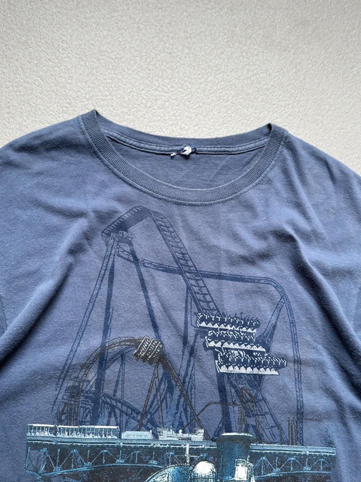 Vintage Busch Gardens Train Rollercoaster T Shirt Large