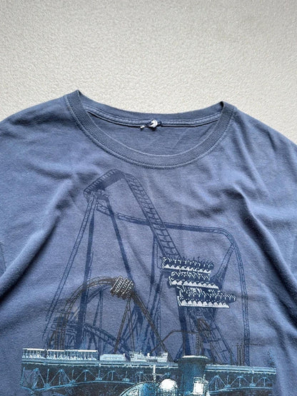 Vintage Busch Gardens Train Rollercoaster T Shirt Large