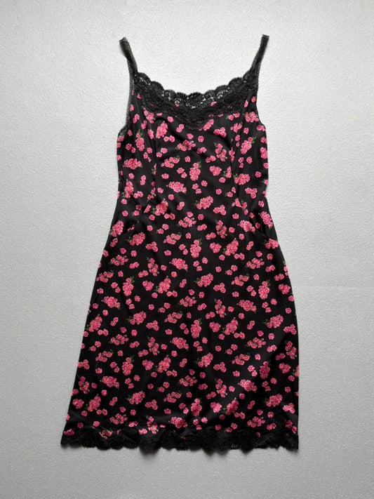 Y2K Floral Slip Dress Small 8/10
