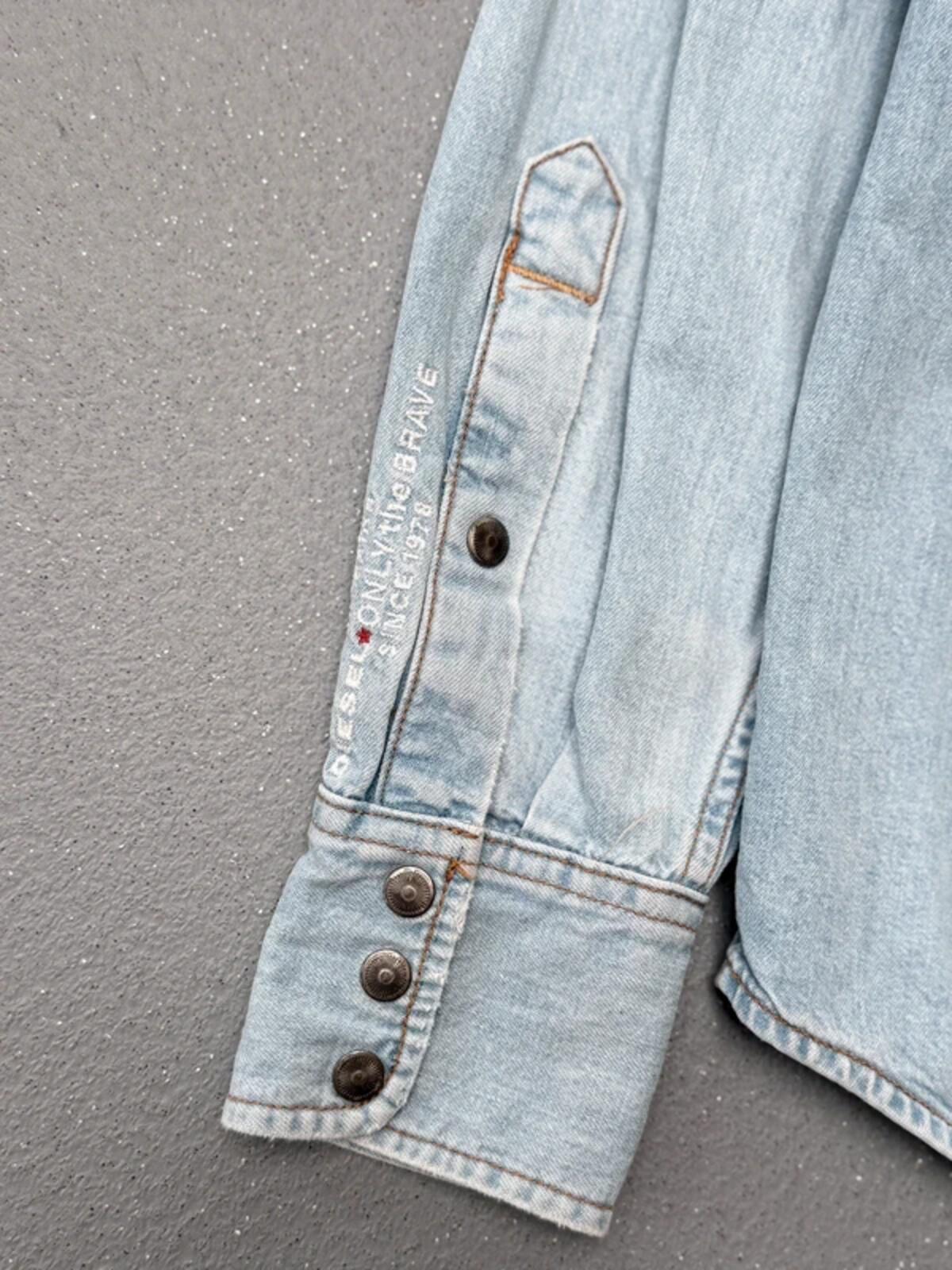 Diesel Denim Shirt Small Snap Button
