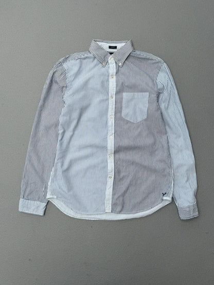American Eagle Stripe Oxford Shirt Large