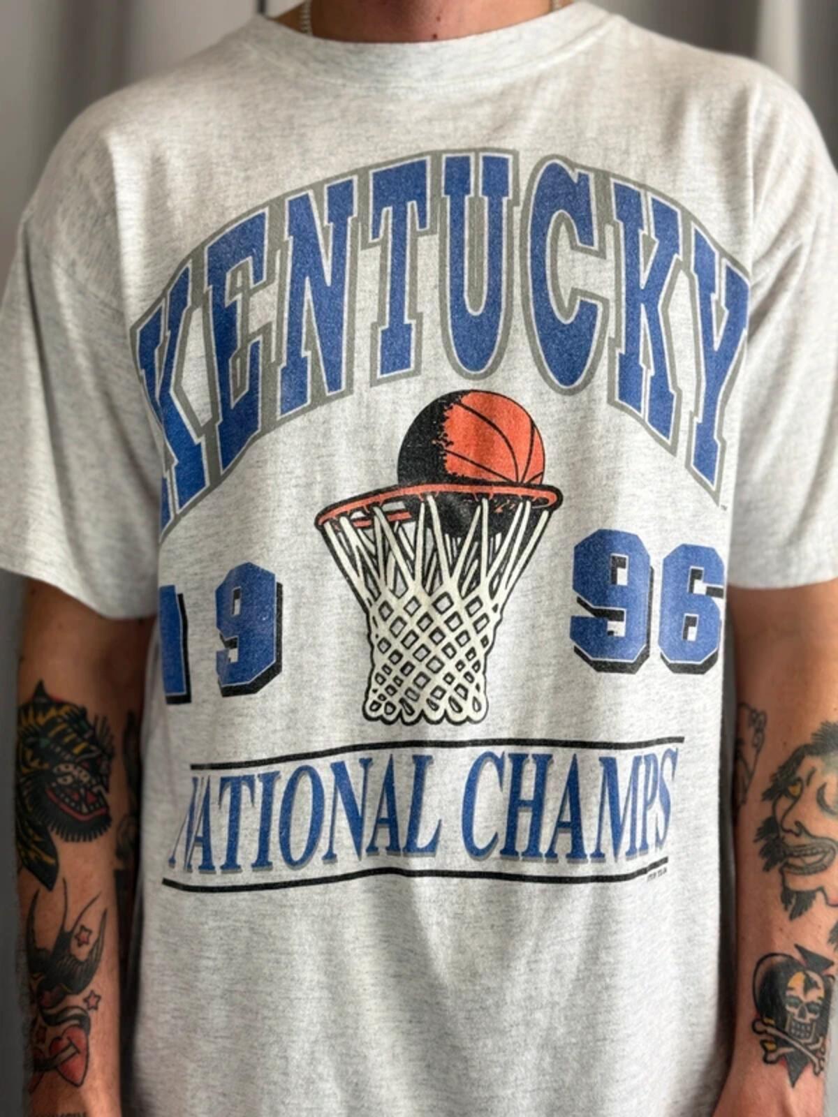 Vintage Single Stitch Kentucky Basketball T Shirt Large