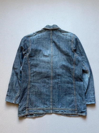 2000s Denim Chore Jacket Large Ladies