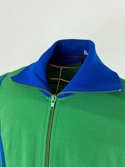 70s Funnel Collar Track Zip Jacket Large