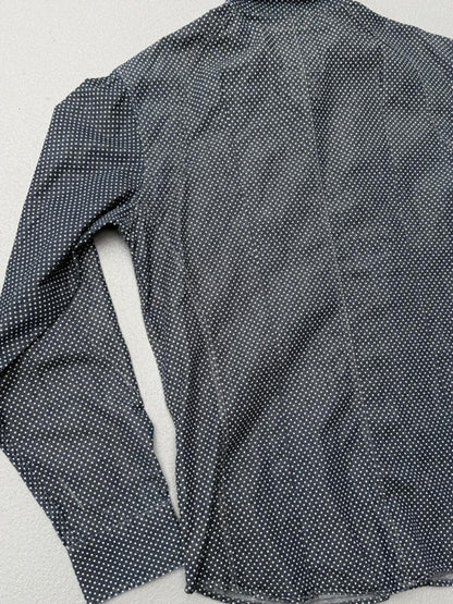 G Star Raw Navy Snap Button Shirt XL Slim Fit