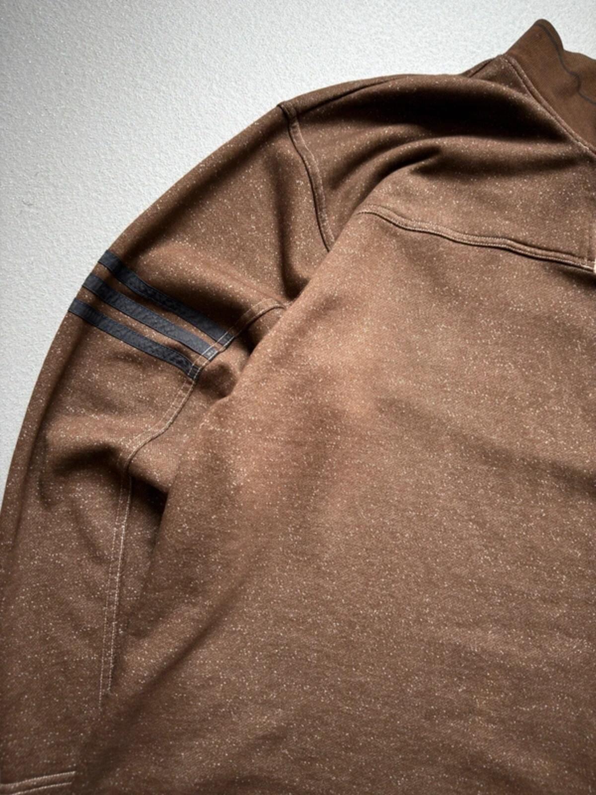 Adidas 90s Vintage 1/4 Zip Sweatshirt Brown Medium