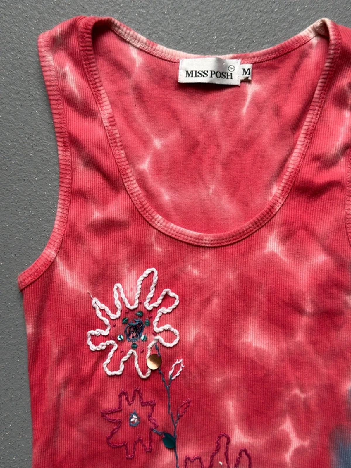 Y2K Ribbed Sequin Vest Top Medium