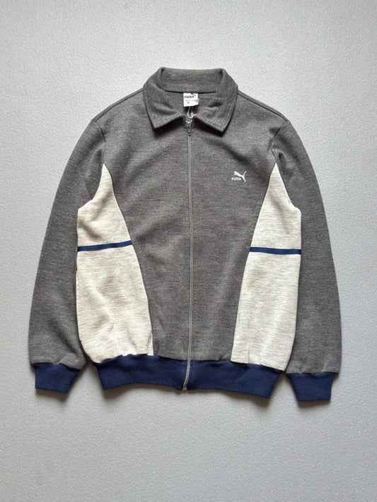 Puma 80s Casual Track Jacket Large Grey