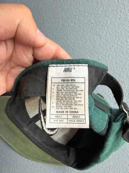 Nike 90s Wool Green SnapBack Vintage