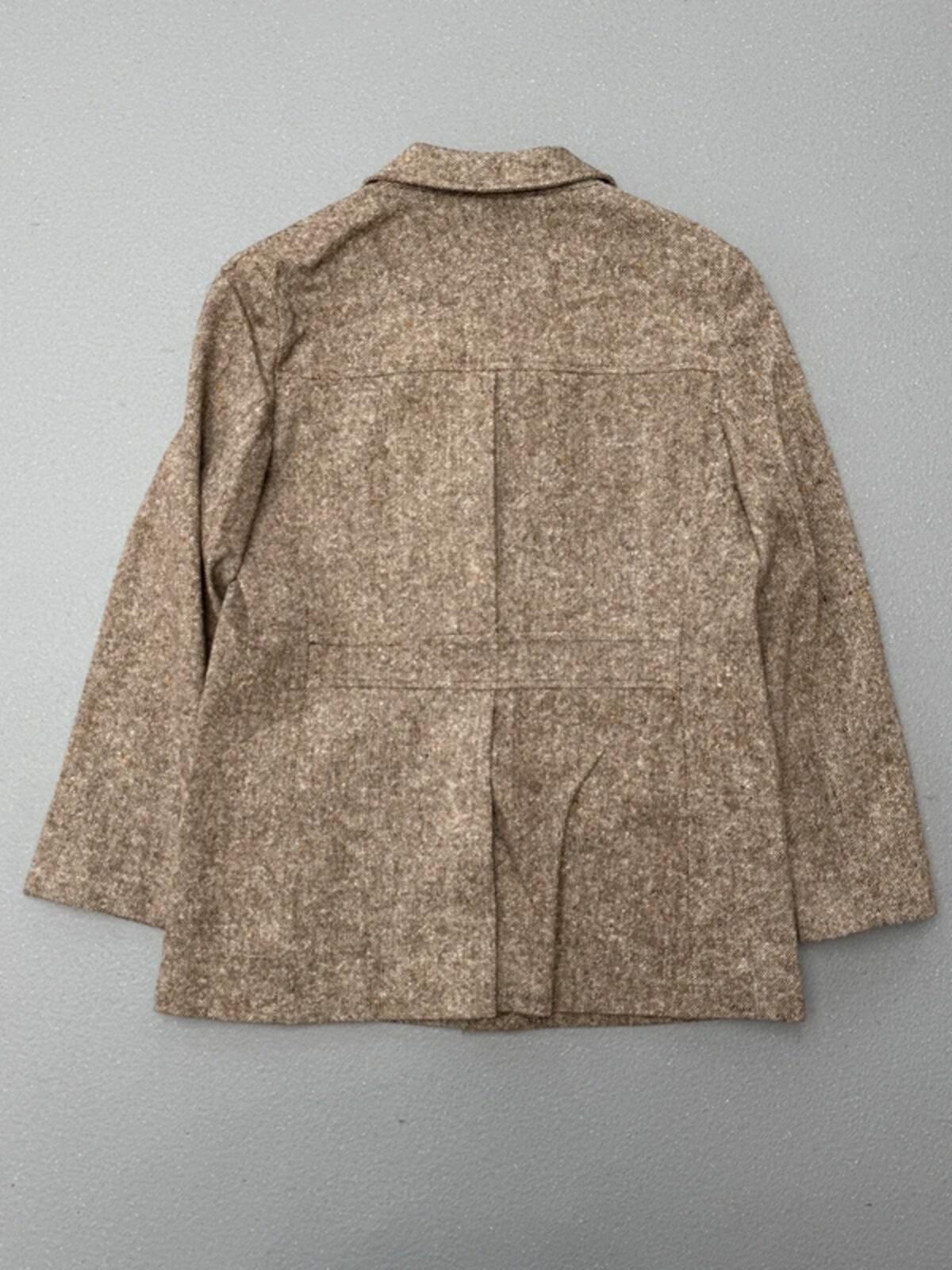 1970s Field Jacket Wool Beige Mens Large
