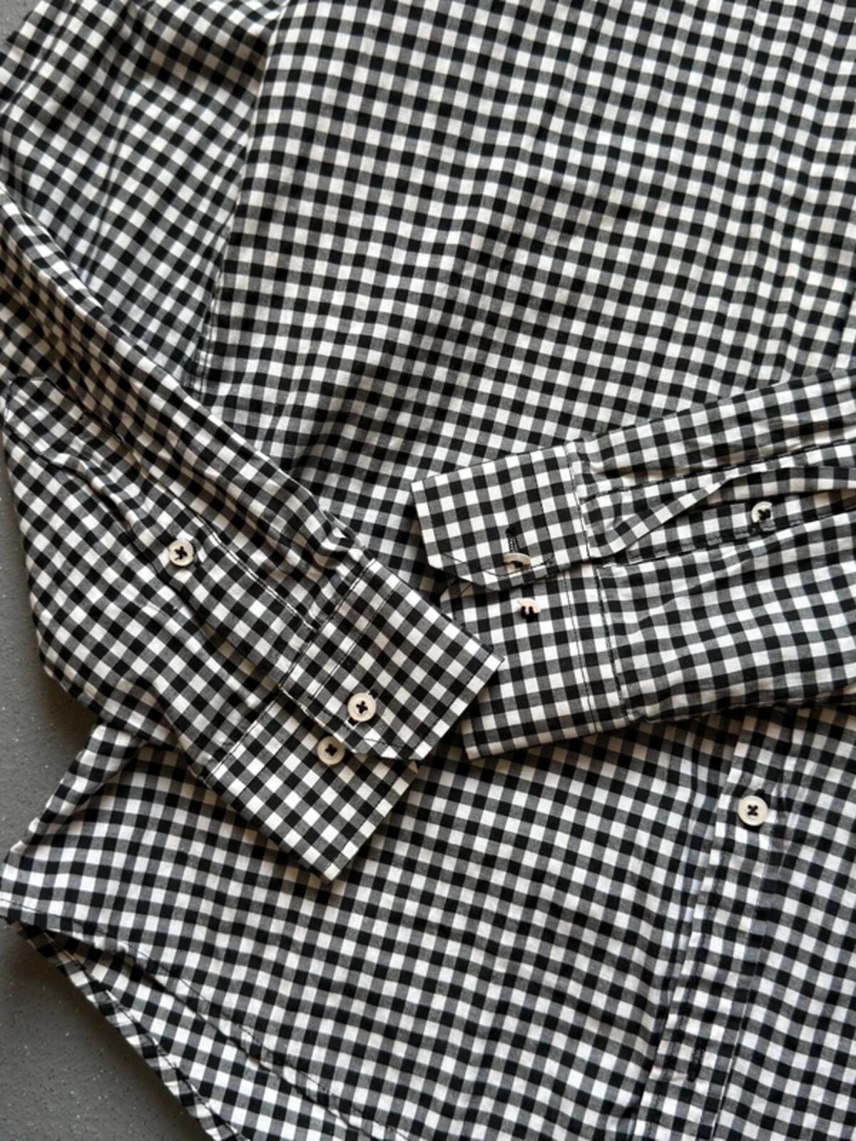 Lacoste Black & White Check Shirt Medium