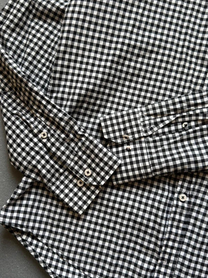 Lacoste Black & White Check Shirt Medium