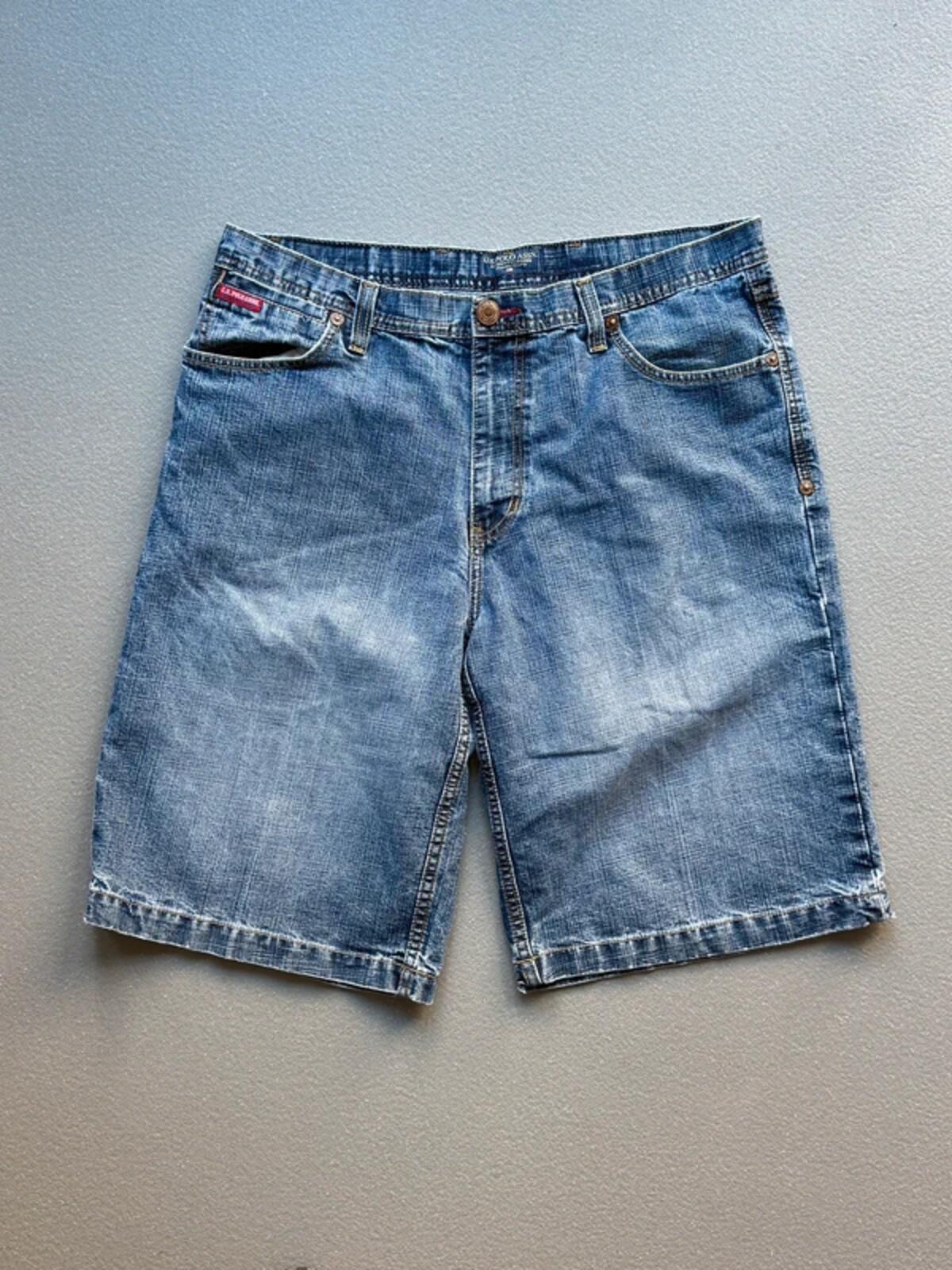 US Polo Assn Baggy Denim Shorts 38”