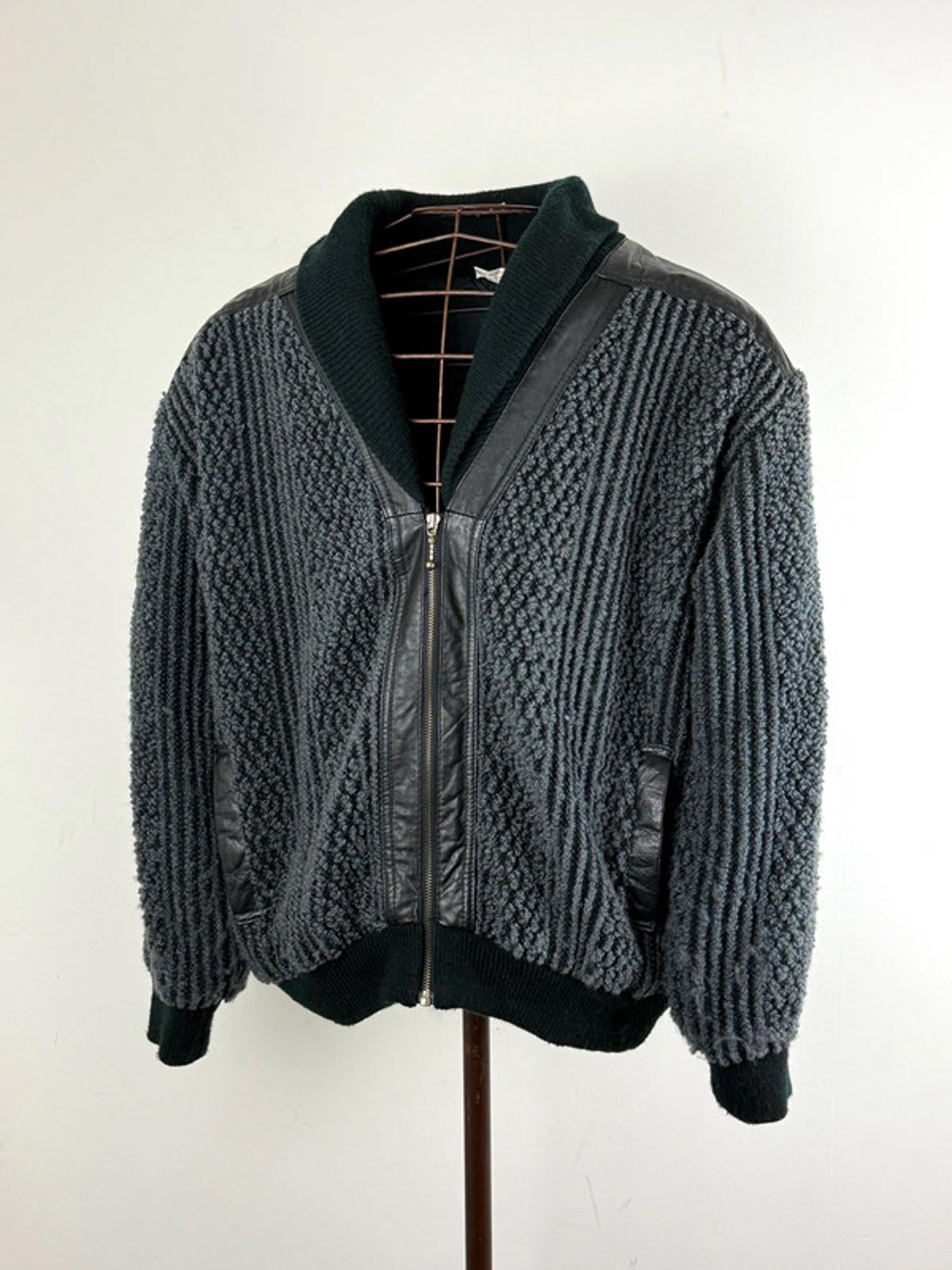 80s Archive Style Tufted Bomber Jacket XL