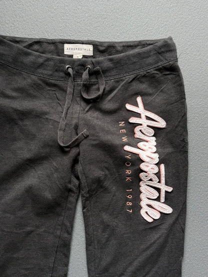 Aeropostale Y2K Bootcut Jogging Bottoms Medium Ladies