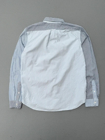 American Eagle Stripe Oxford Shirt Large