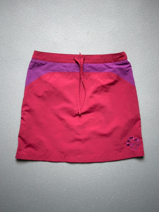 Y2K Sporty Nylon Mini Skirt Medium 28”
