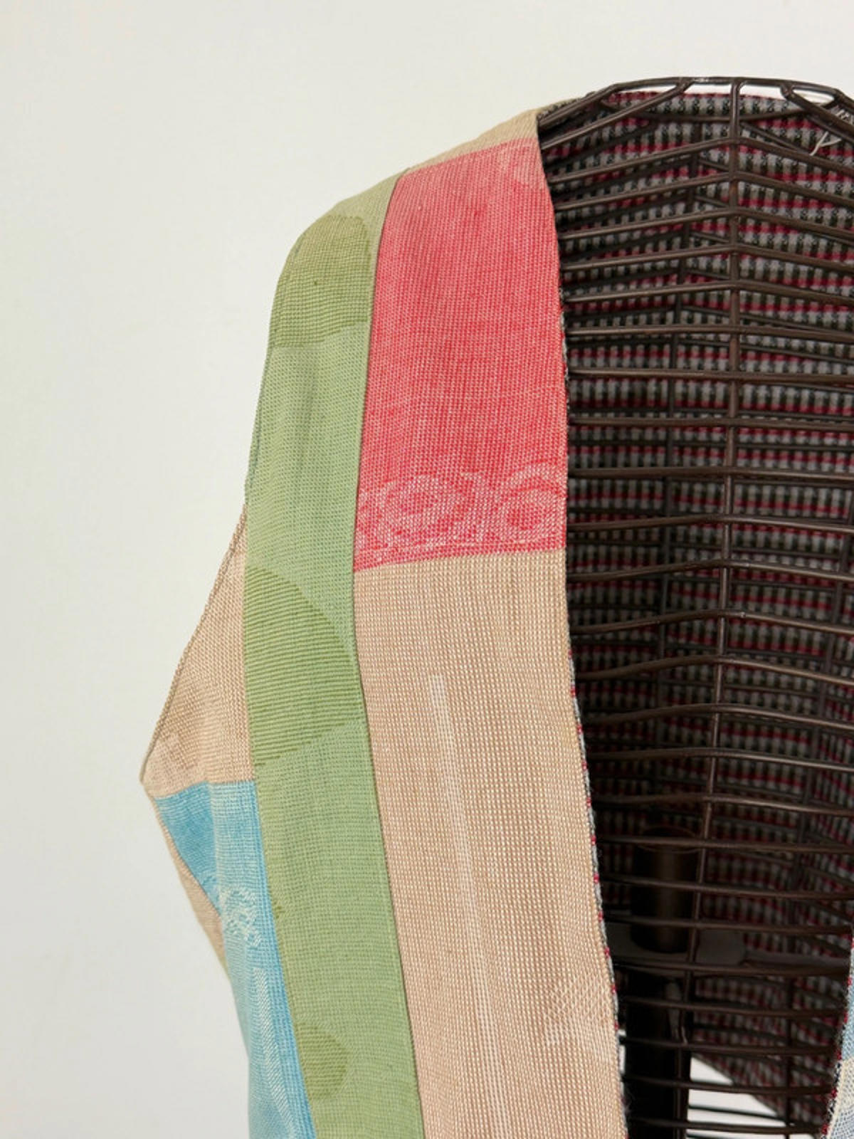 Vintage Cropped Patchwork Waistcoat Reversible