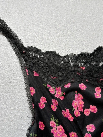 Y2K Floral Slip Dress Small 8/10