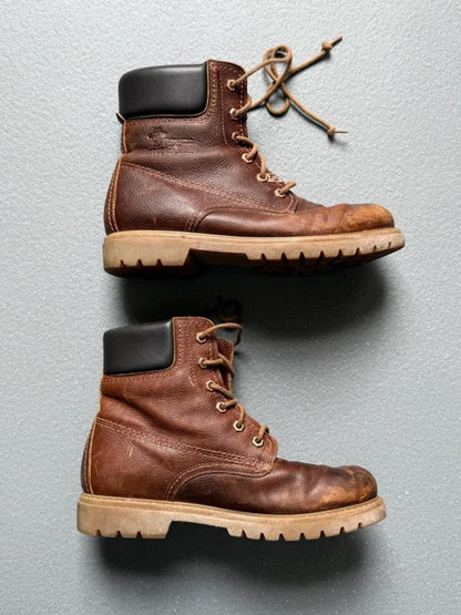 Panama Jack Brown Leather Lace Up Ankle Boots 39W / UK6