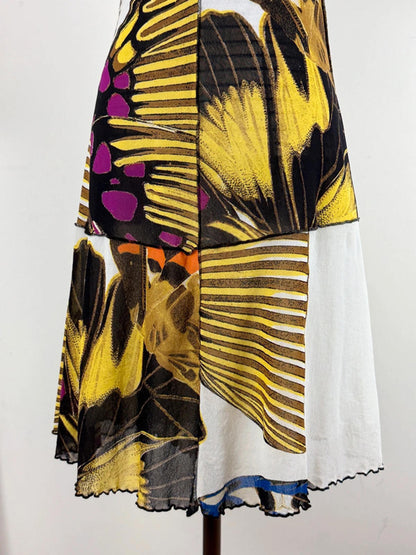 Y2K Floral Backless Halter Neck Dress Size 10