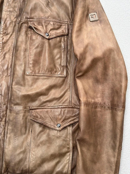 Hugo Boss Trialmaster Style Leather Jacket Large/XL