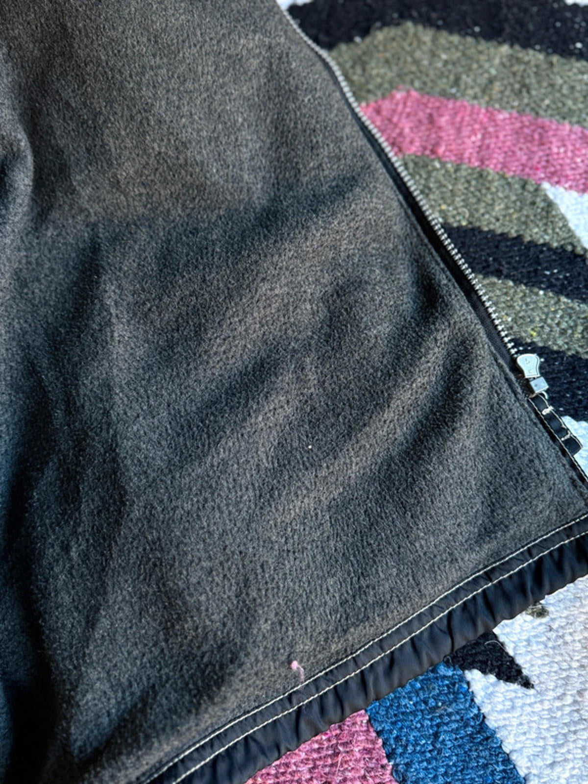 Y2K 90s Rave Jacket Fleece Lined XL