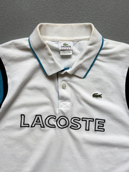 Lacoste Sport Y2K Spellout Polo Shirt Size 6 / XL