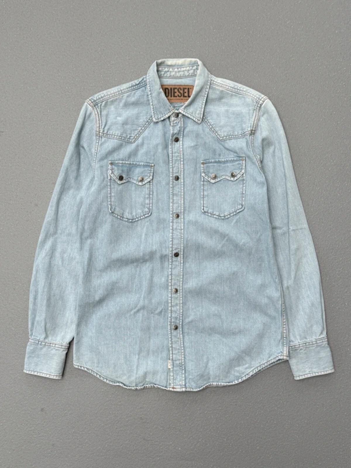 Diesel Denim Shirt Small Snap Button