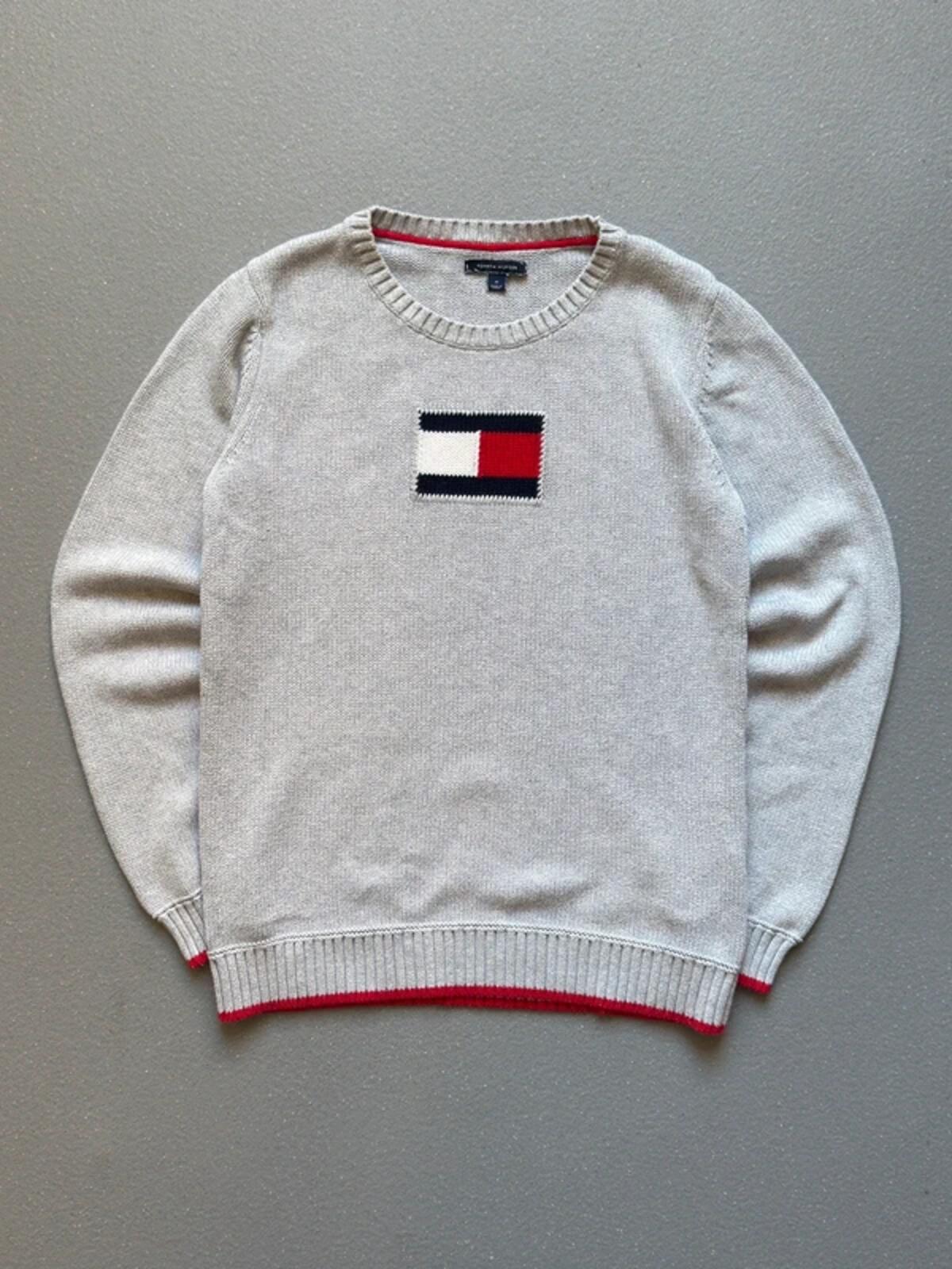 Tommy Hilfiger Logo Cable Knit Ladies Medium