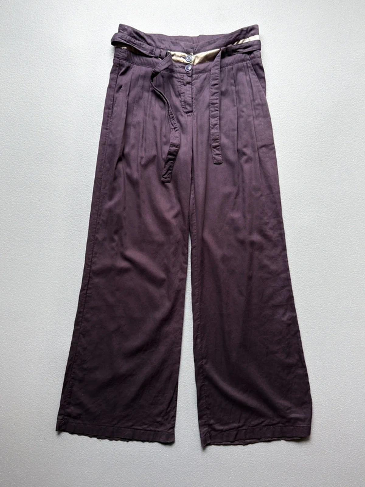 Emporio Armani Wide Leg Boho Cotton Trousers Size 10