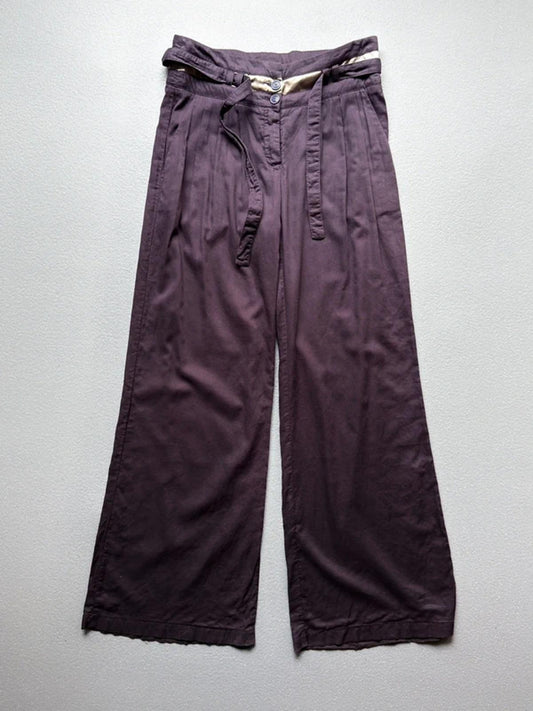Emporio Armani Wide Leg Boho Cotton Trousers Size 10