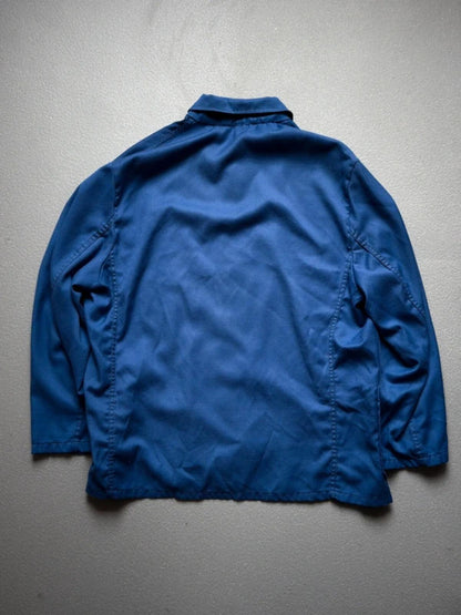 Cobalt Blue Vintage French Work Jacket XL