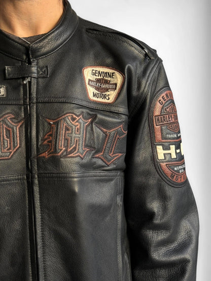 Harley Davidson Leather Biker Jacket XXL