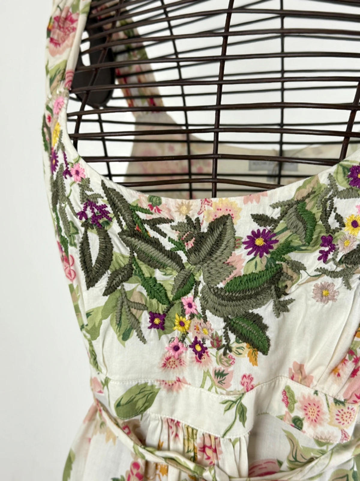 Rocha John Rocha Floral Embroidered Y2K Dress Size 14