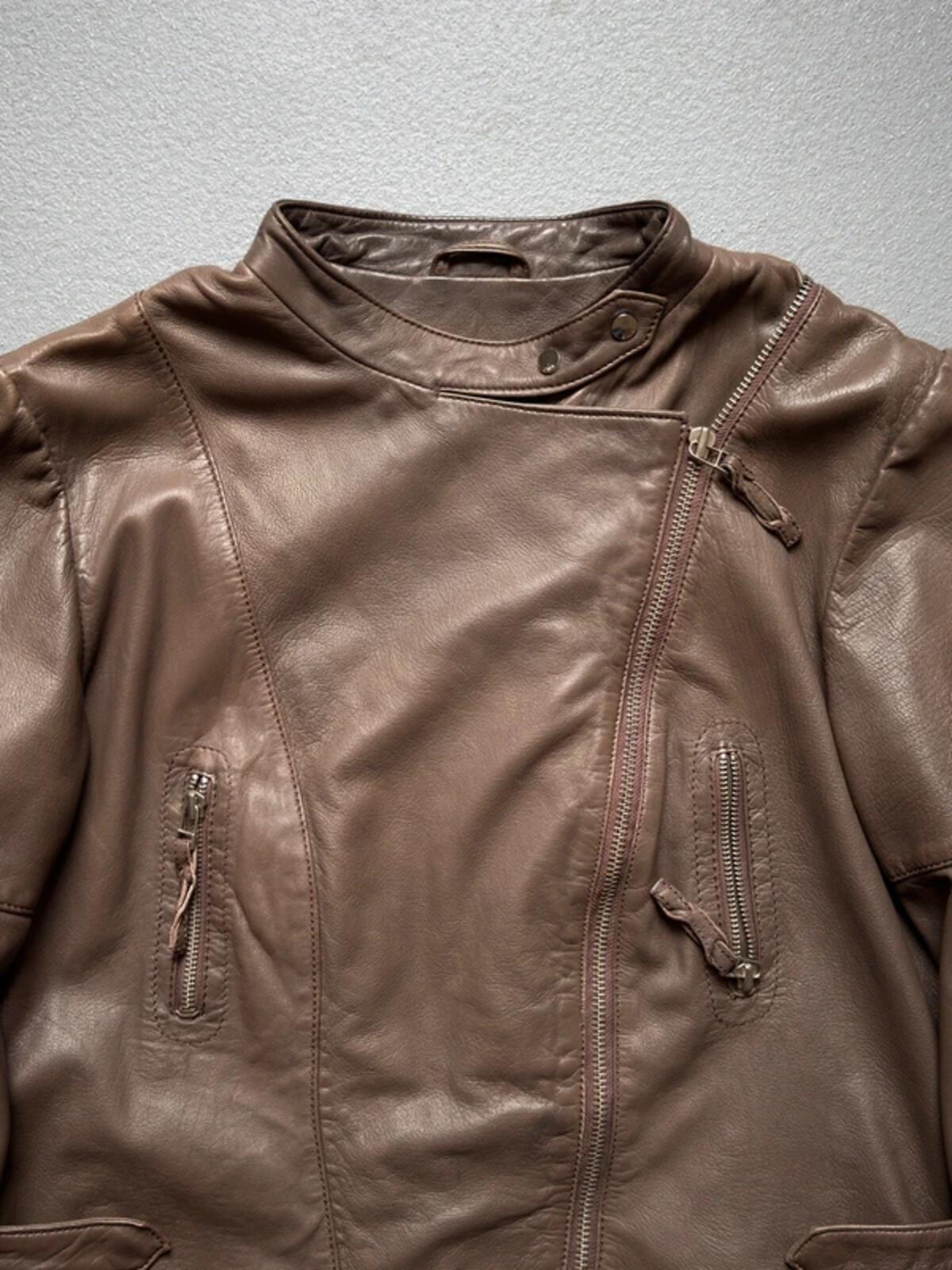 DNA Amsterdam Butter Soft Lamb Leather Asymmetrical Jacket Large